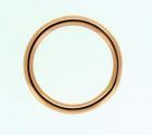 Anello fede sezione tonda mm.2.2 in oro rosa